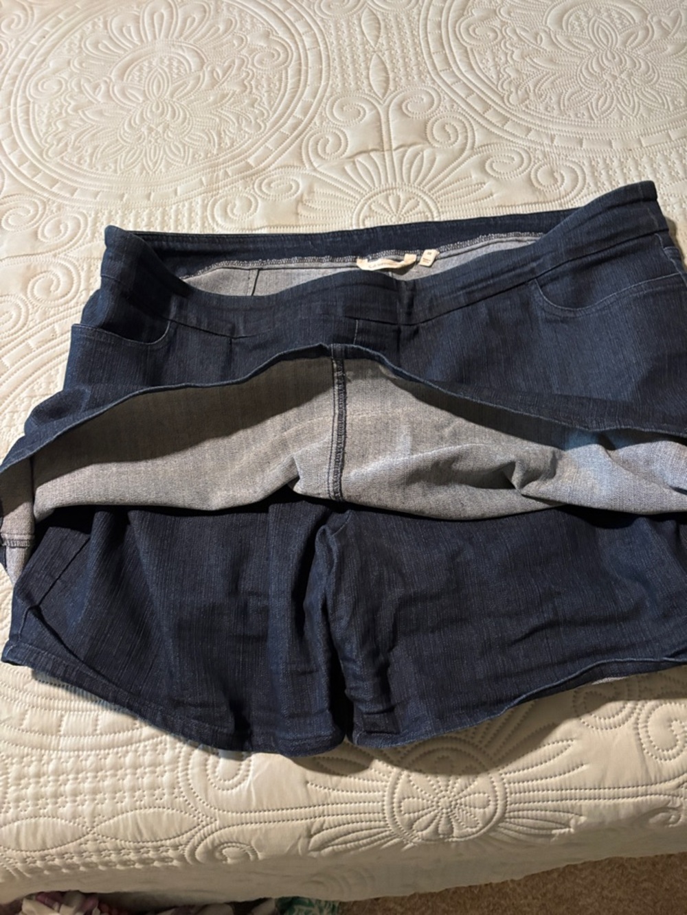 Soft Surroundings Dark Blue Stretch skorts